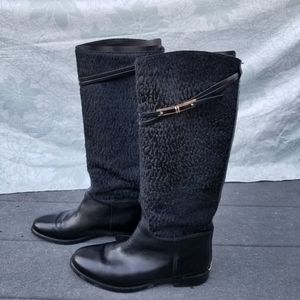 Burberry leather boots